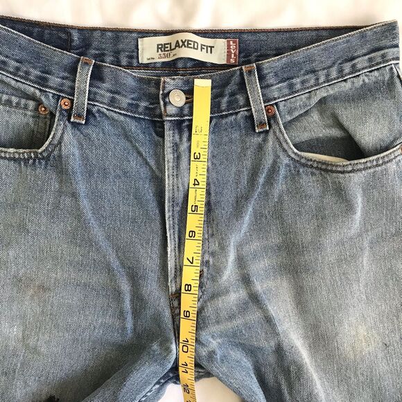 Levi 550 Jeans Mens Tag 34X34 Act 32x32 Blue Relaxed Fit Tapered Leg Denim Pants - Picture 7 of 15